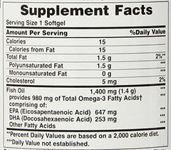 Close-up of Nature's Bounty fish oil softgels highlighting convenient daily supplementation