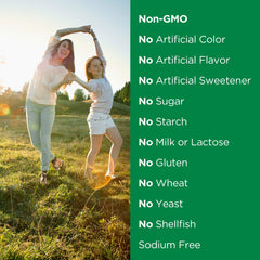 A person taking a Nature's Bounty fish oil softgel as routine.