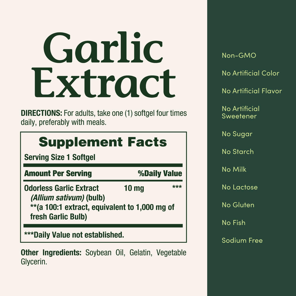 Nature's Bounty garlic softgel dispensing action with water