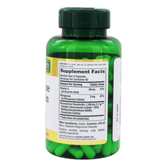 Nature's Bounty bottle label with non-GMO and vitamin details