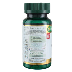 Nature's Bounty Iron 65 mg tablets close-up, compact pills for daily routine
