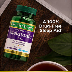 Nature's Bounty Melatonin label highlights gluten-free formulation