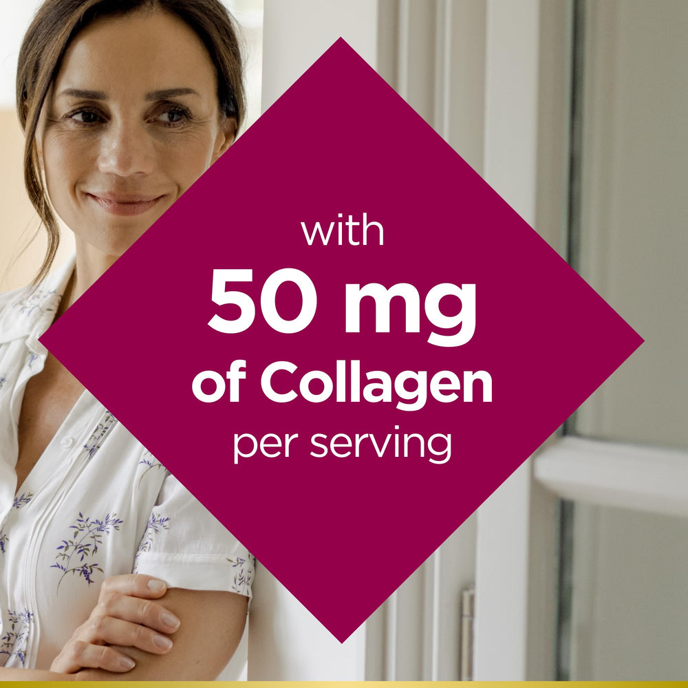 Collagen note and supplement facts add value per serving.