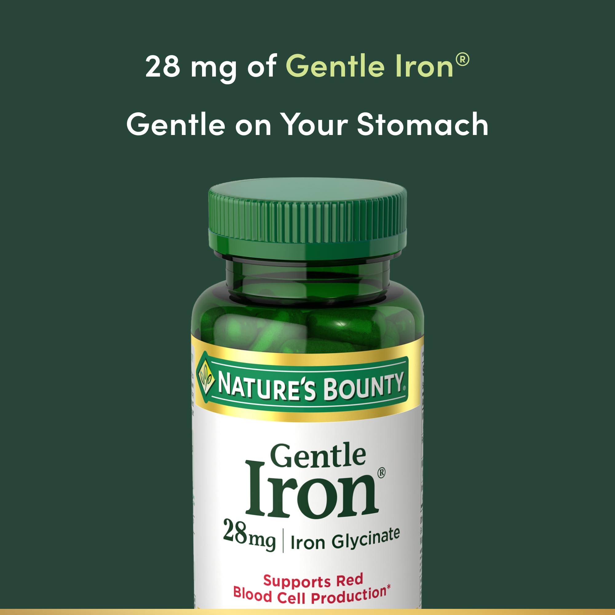 Nature's Bounty pack of 3 bottles, convenient supply for ongoing iron nutrition.