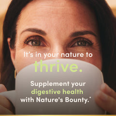 Nature's Bounty probiotic gluten-free label for dietary flexibility.