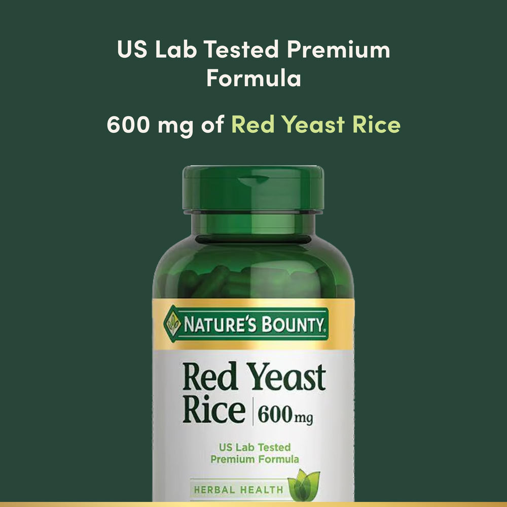 Nature's Bounty label highlights gluten-free and non-GMO attributes.