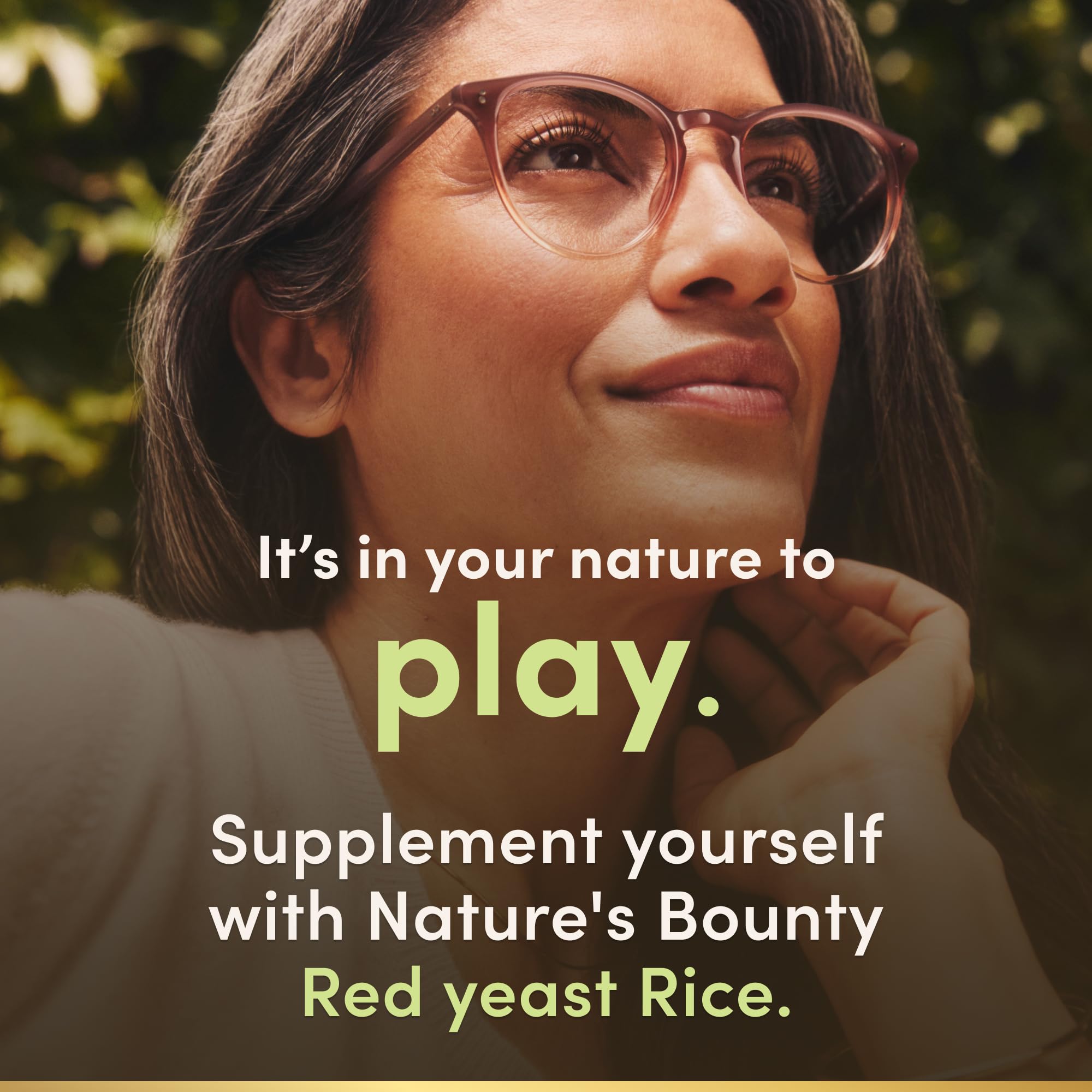 Nature's Bounty Red Yeast Rice bottle on white backdrop for clear product presentation