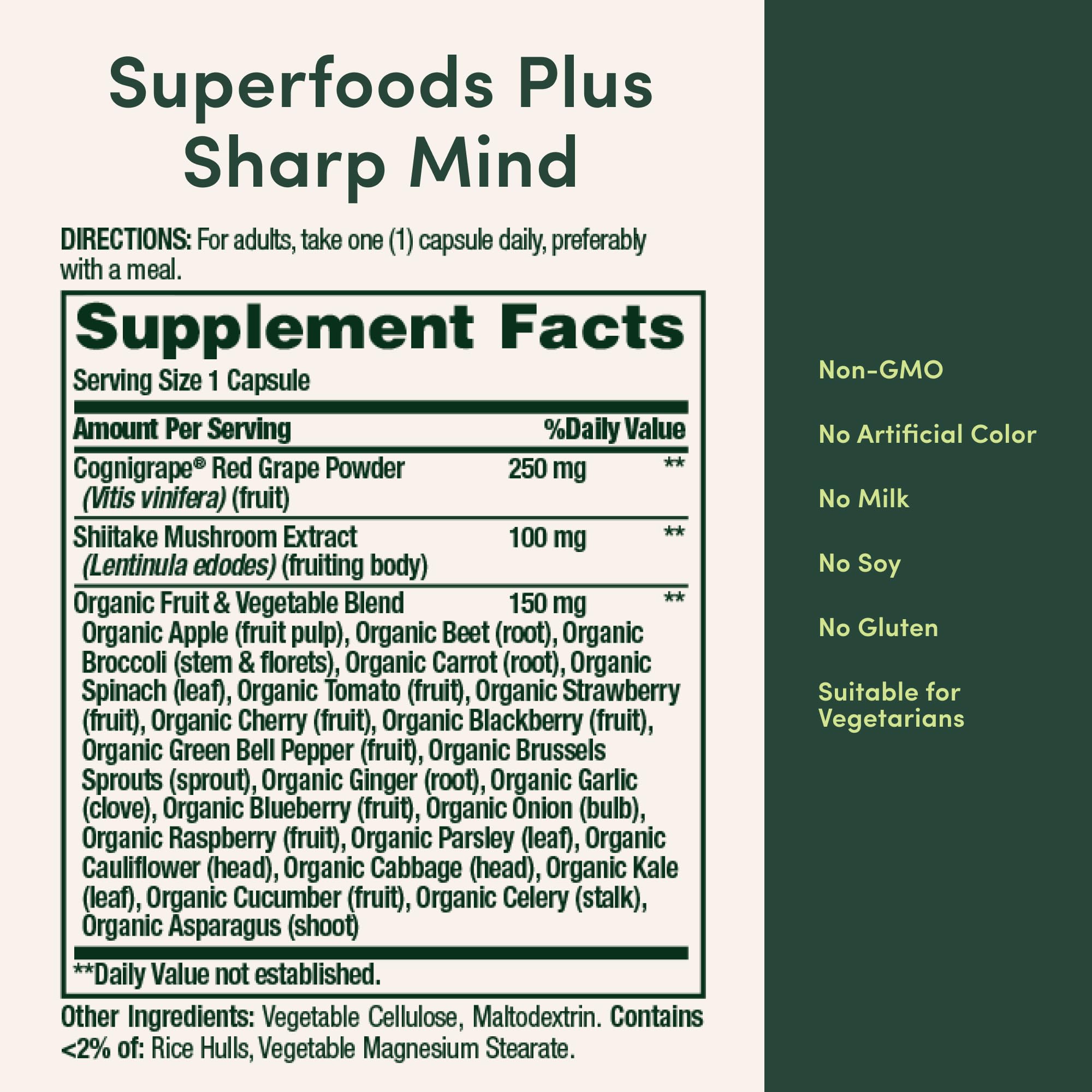 Nature's Bounty Sharp Mind pour shot suggesting quick daily intake