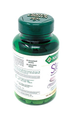 Nature's Bounty Sleep3 amber bottle closeup showing dosage and packaging.