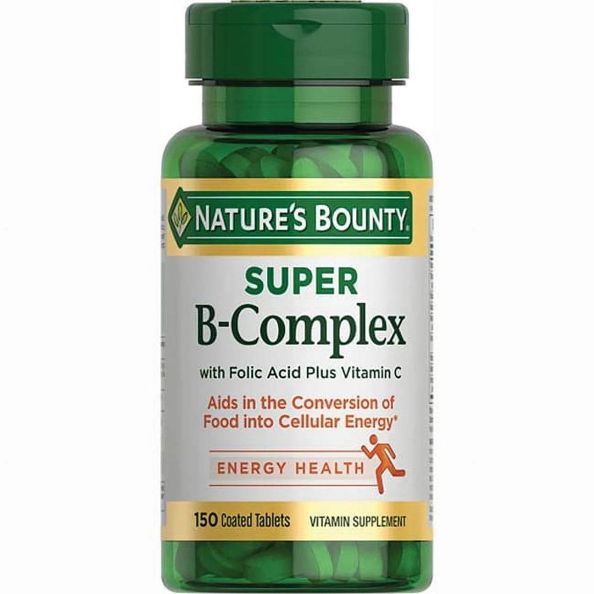 Nature's Bounty Super B-Complex bottle front for daily wellness