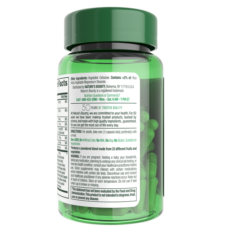 Nature's Bounty Superfoods Plus Energy travel pack for on-the-go energy.