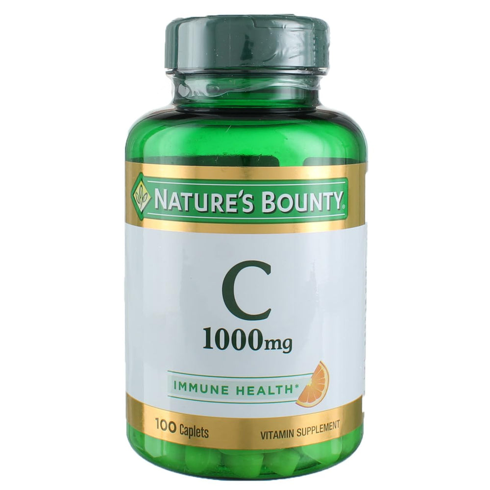 Nature's Bounty Vitamin C 1000mg bottle front for daily immune support