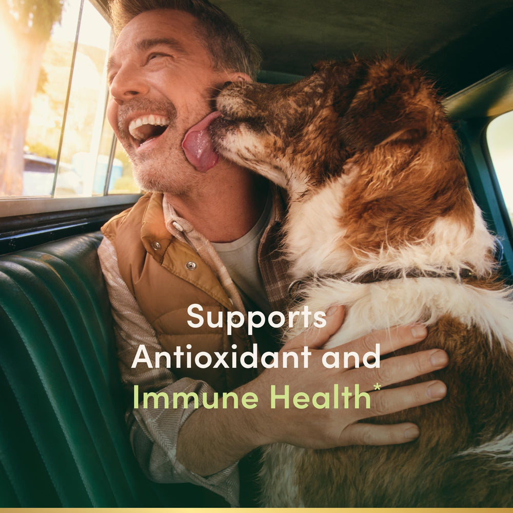 Close-up of Nature's Bounty Vitamin C 1000mg caplets bottle