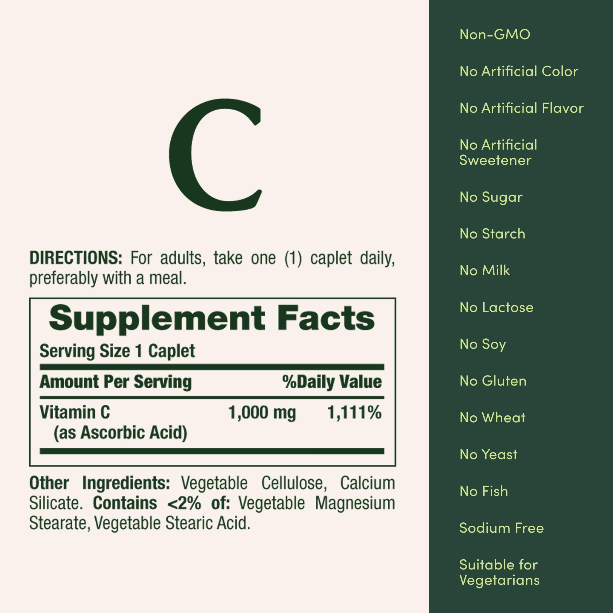 Packaging box on shelf for Nature's Bounty Vitamin C