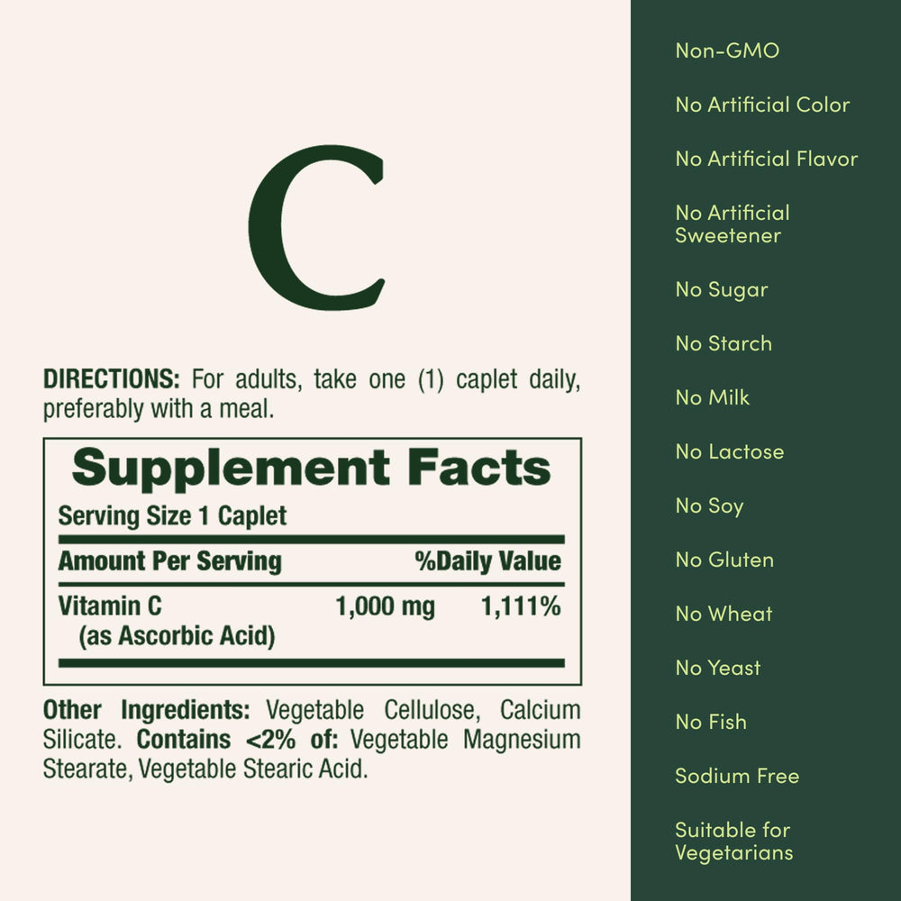 Packaging box on shelf for Nature's Bounty Vitamin C