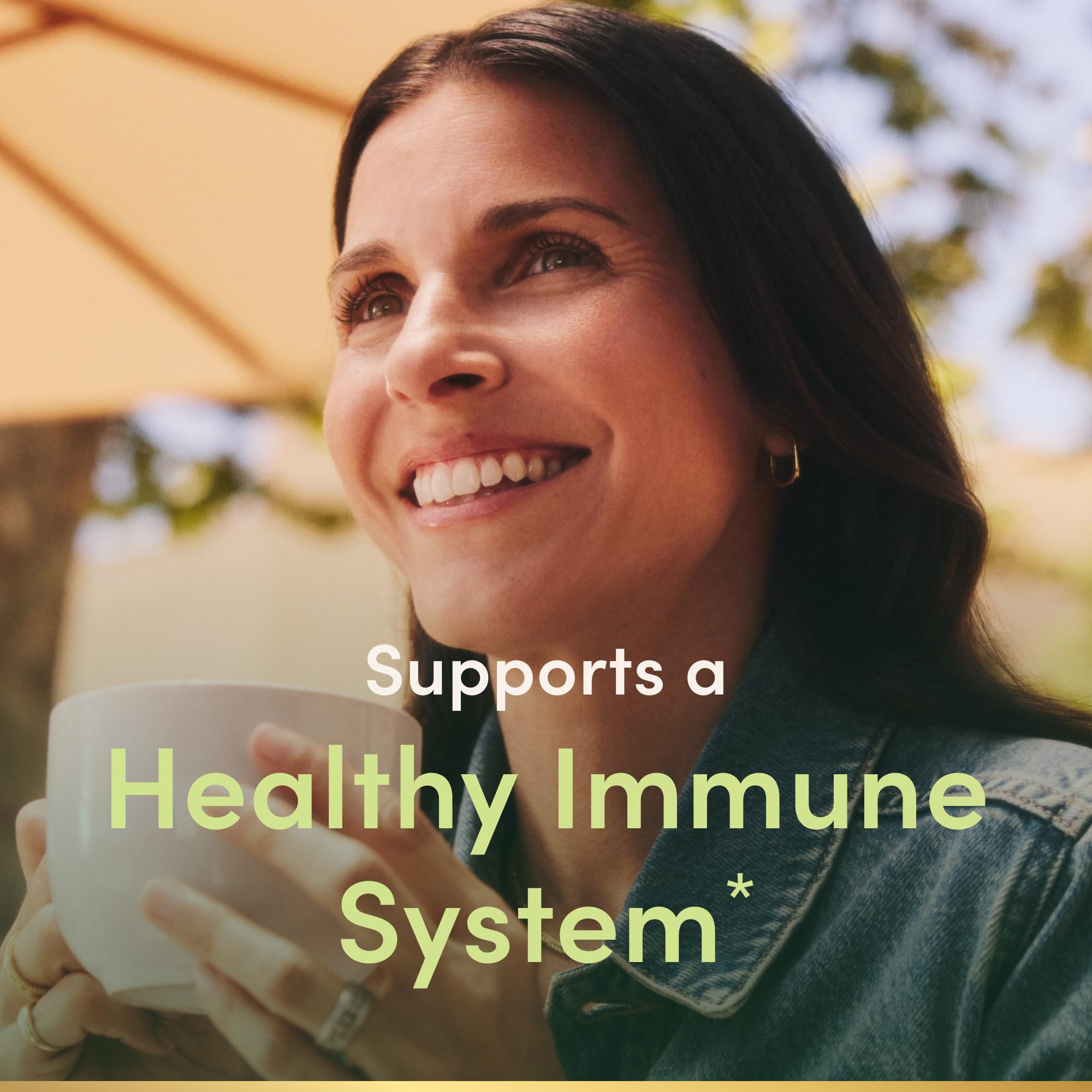 Nature's Bounty Vitamin C bottle back shows supplement facts and purity features.