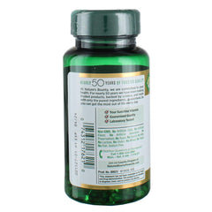 Close-up of Nature's Bounty D3 softgels capsules in the bottle.