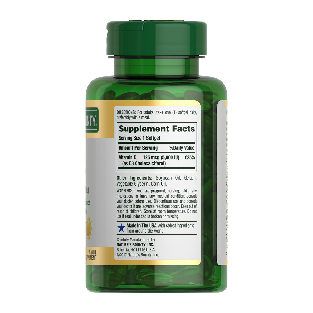 Non-GMO gluten-free formula in a transparent bottle for clear dosage.