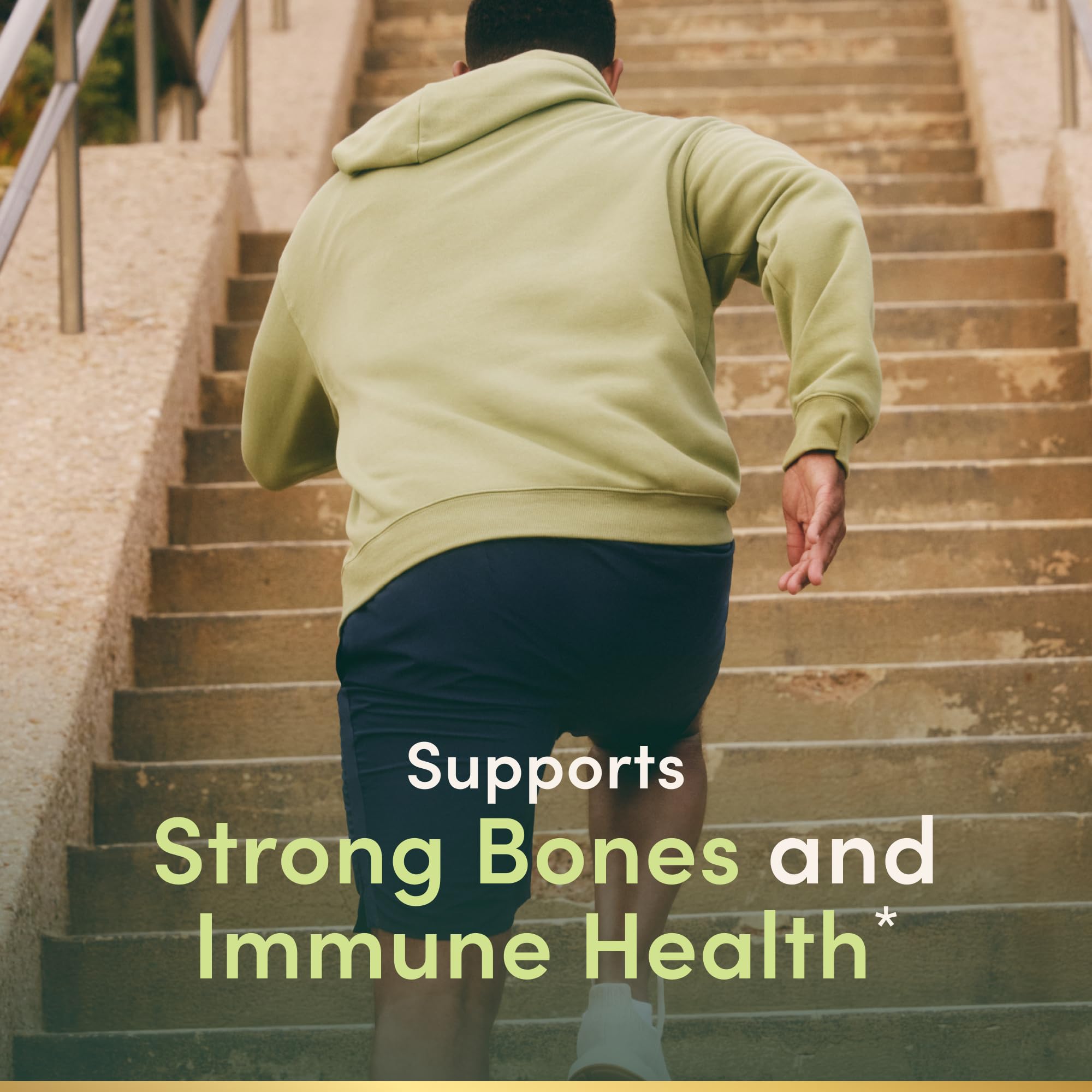 Nature's Bounty Vitamin D3 bottle front view supports daily wellness and calcium absorption.