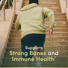 Nature's Bounty Vitamin D3 bottle front view supports daily wellness and calcium absorption.