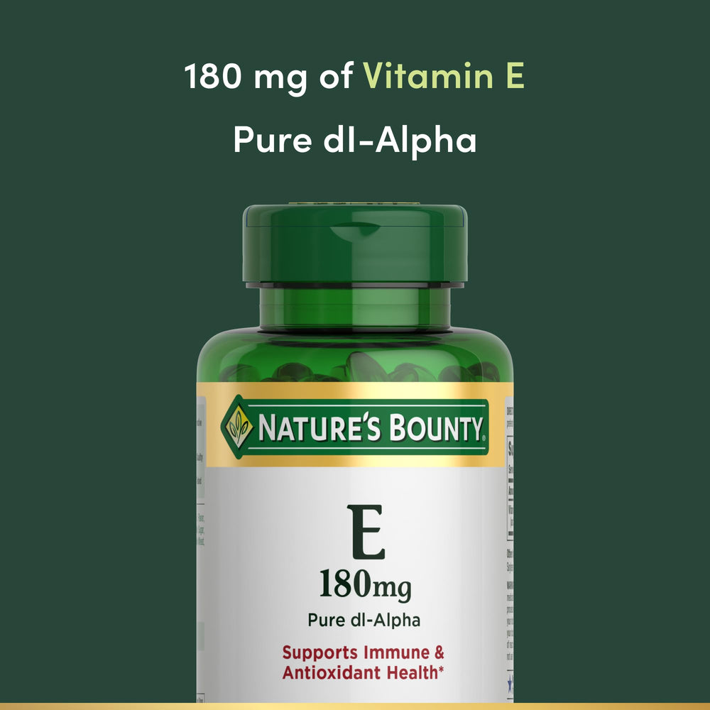 DL-alpha softgel detail emphasizes high-quality Vitamin E in a compact capsule.