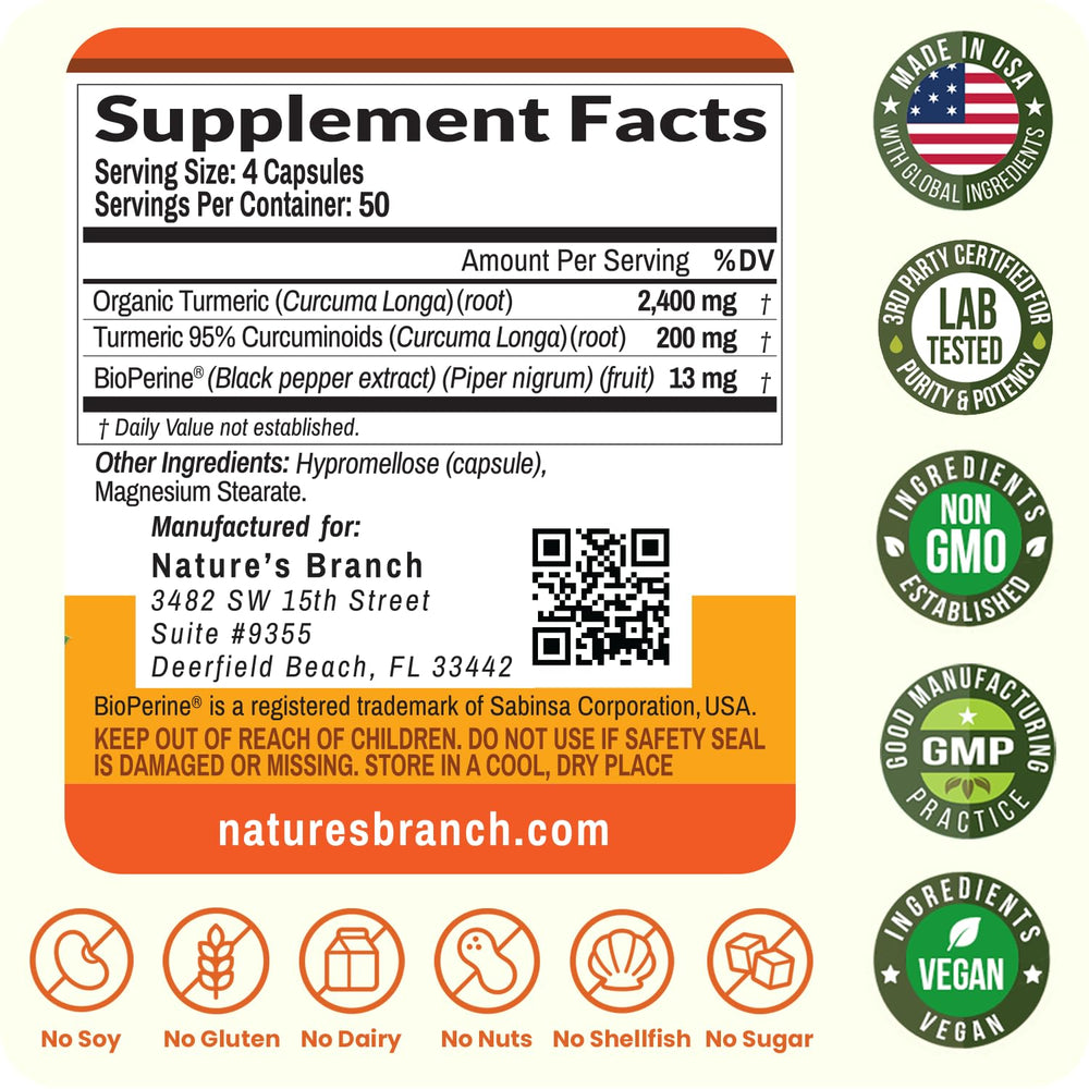 Nature's Branch Gluten-free and dairy-free packaging labeling