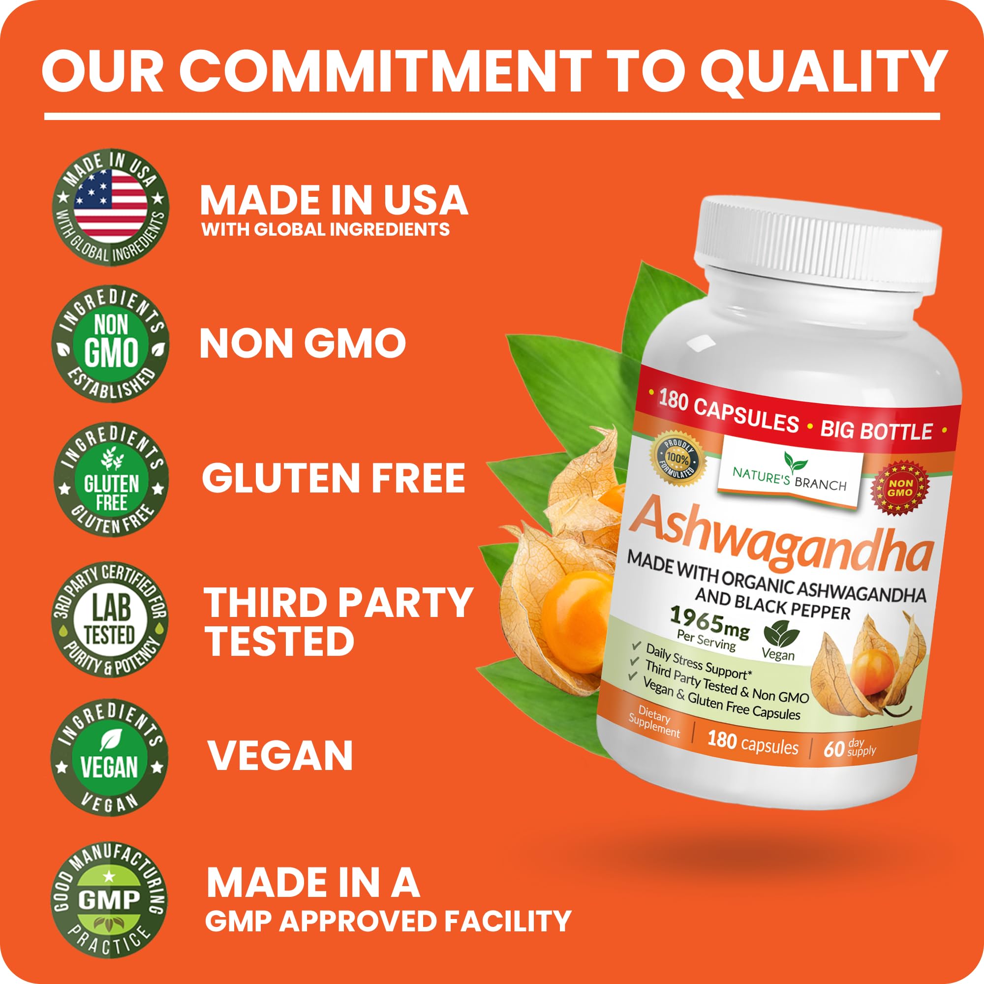 Nature's Branch made-in-usa label signals quality and third-party testing.