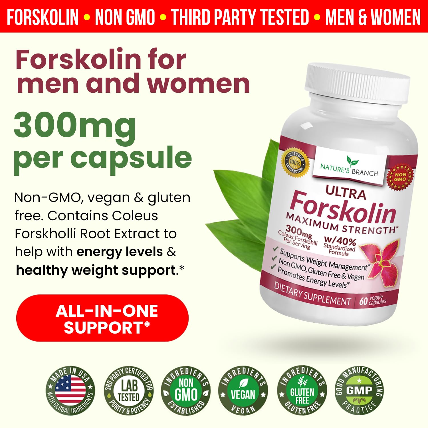 Label closeup shows vegan, gluten-free, and non-GMO details.