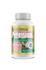 Nature's Brands Potassium capsules in a bottle for daily wellness support.