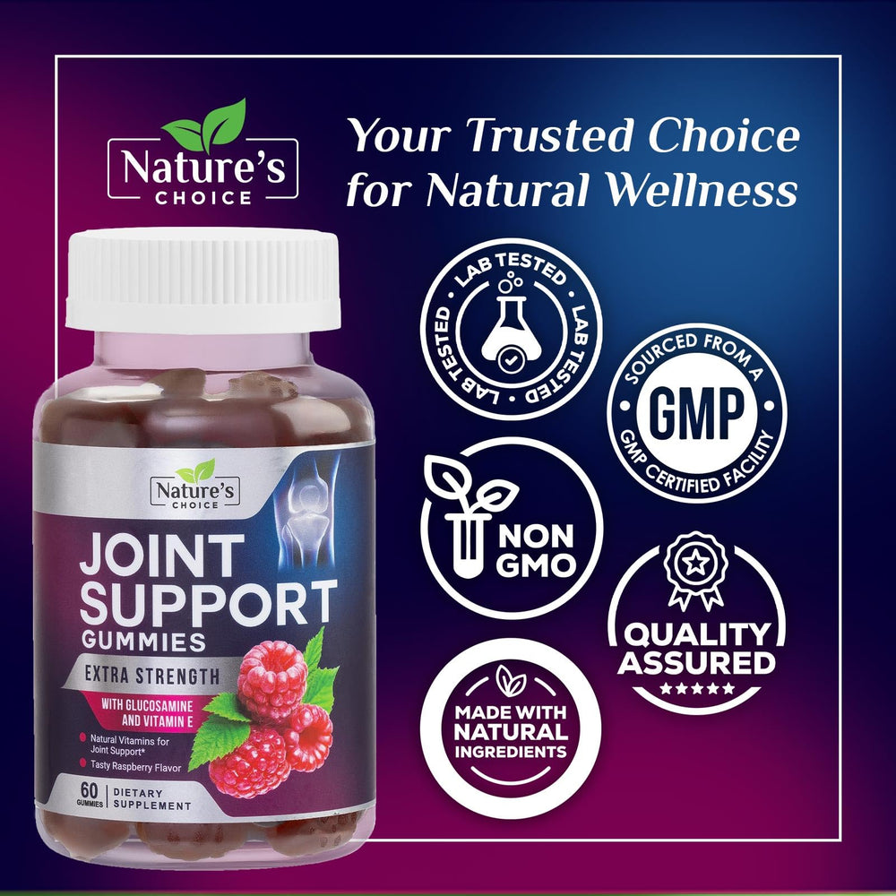 Nature's Choice Joint Support Gummies serving spoon demonstrates easy portion control