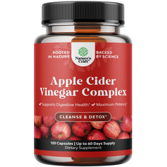 Nature's Craft ACV capsules bottle shown for simple daily detox and gut support.