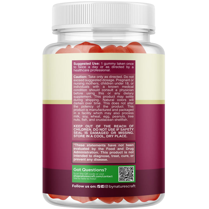 Natures Craft quality assurance seal emphasizing tested purity