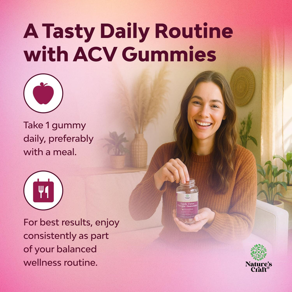Natures Craft ACV gummies ingredients close-up featuring beet root powder.