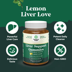 Nature's Craft Artichoke Extract Liver Detox gummies close‑up for cleansing nutrients.