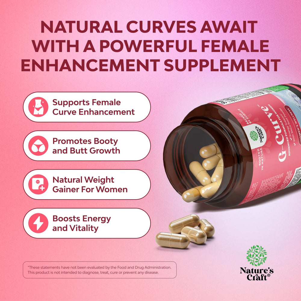 Natures Craft Better Butt and Breast Pills packaging shows premium herbal formulation potential