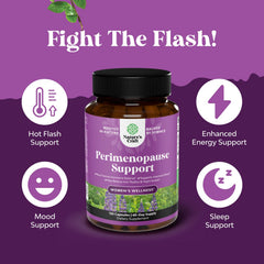 Nature's Craft black cohosh capsules indicate hot flashes and night sweats ease
