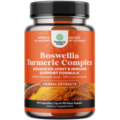 Natures Craft Boswellia Turmeric bottle for daily joint support and immune health.