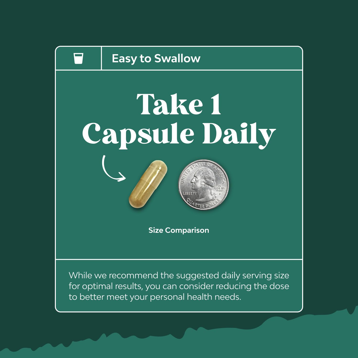 Bottle on countertop suggests easy routine integration with Natures Craft supplement.