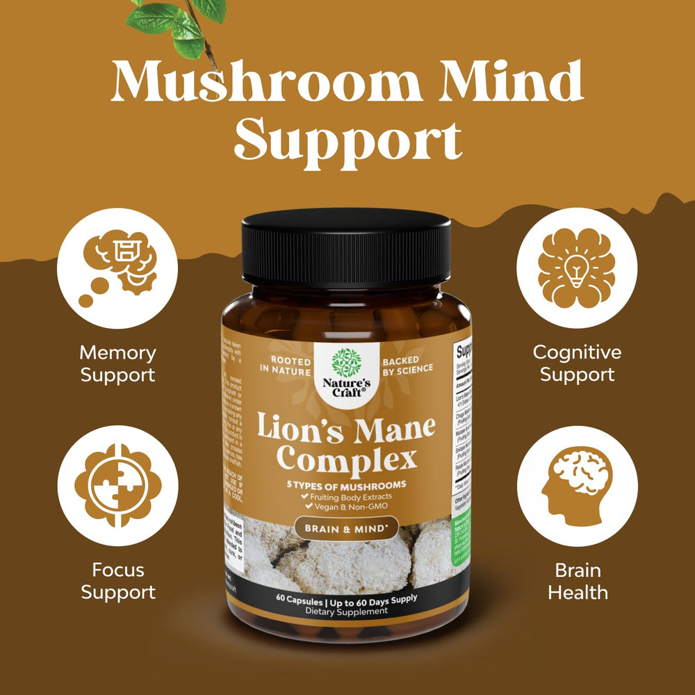 Natures Craft brain health packaging box highlighting daily use.