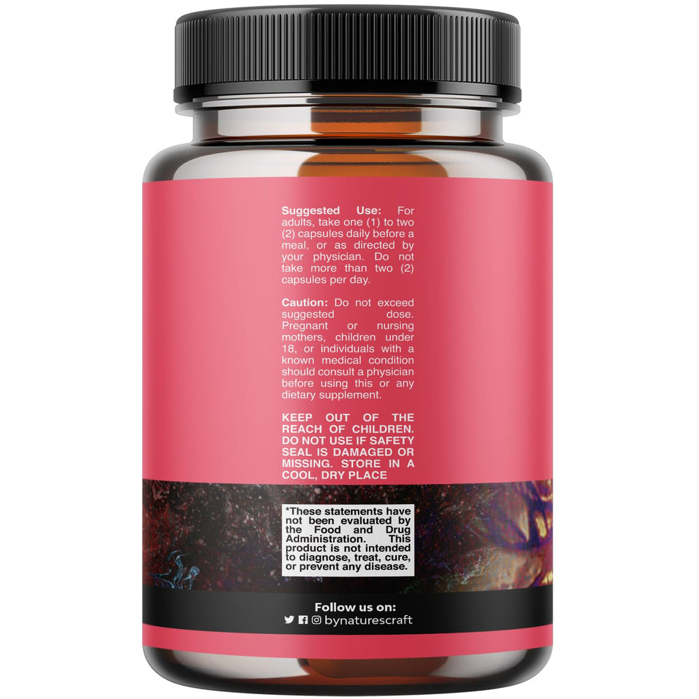Natures Craft cápsulas veganas con colina para ciclo menstrual estable