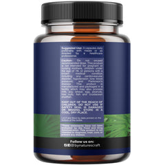 Natures Craft capsules closeup shows herbal urinary support formula.