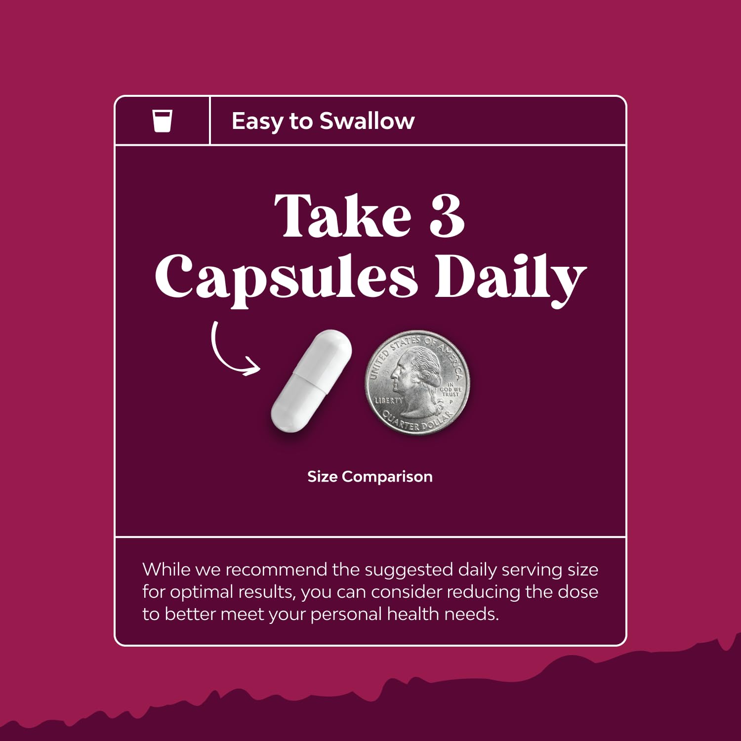 Capsules arranged beside a measuring scoop for easy daily use.