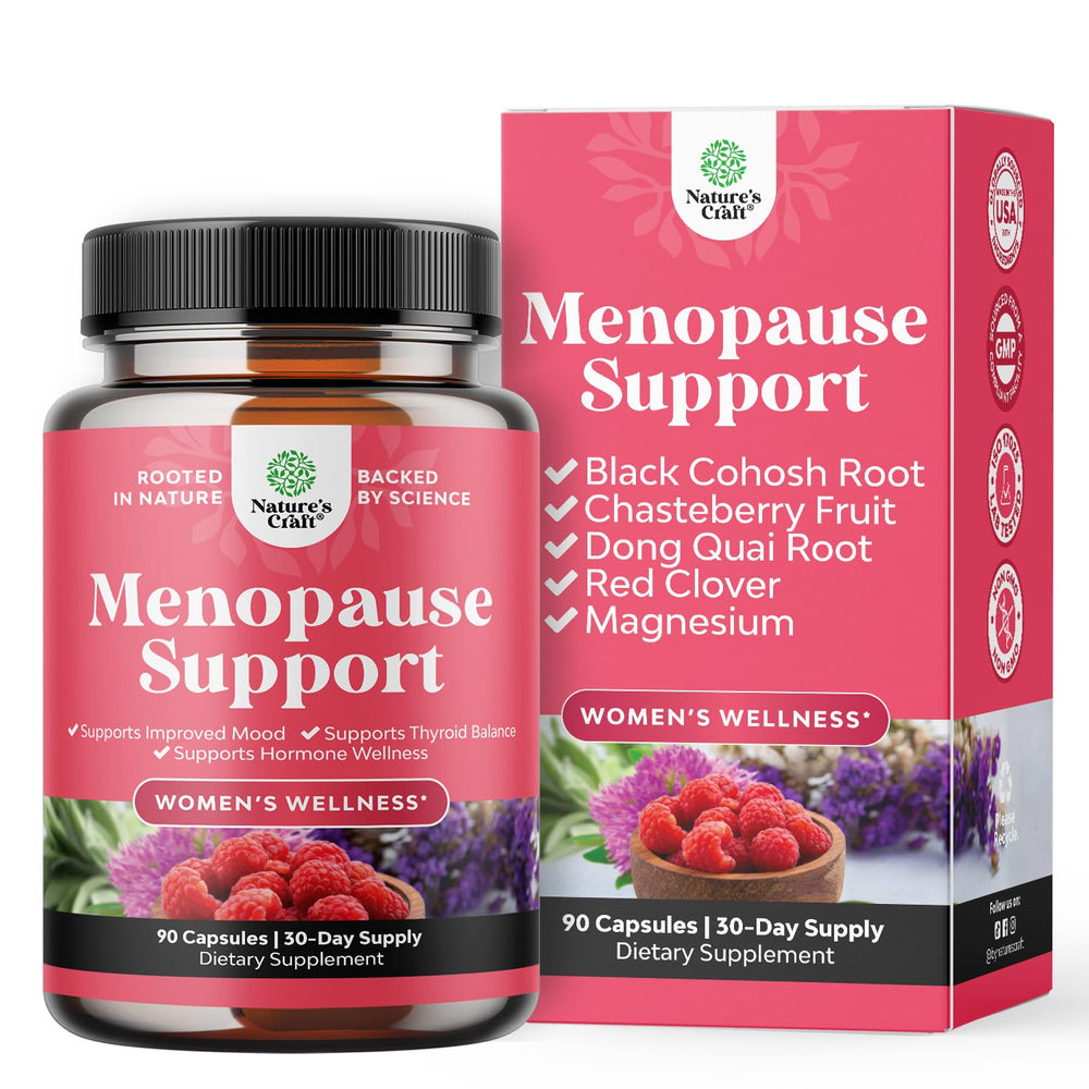 Natures Craft Complete Menopause bottle on display suggesting daily balance support.