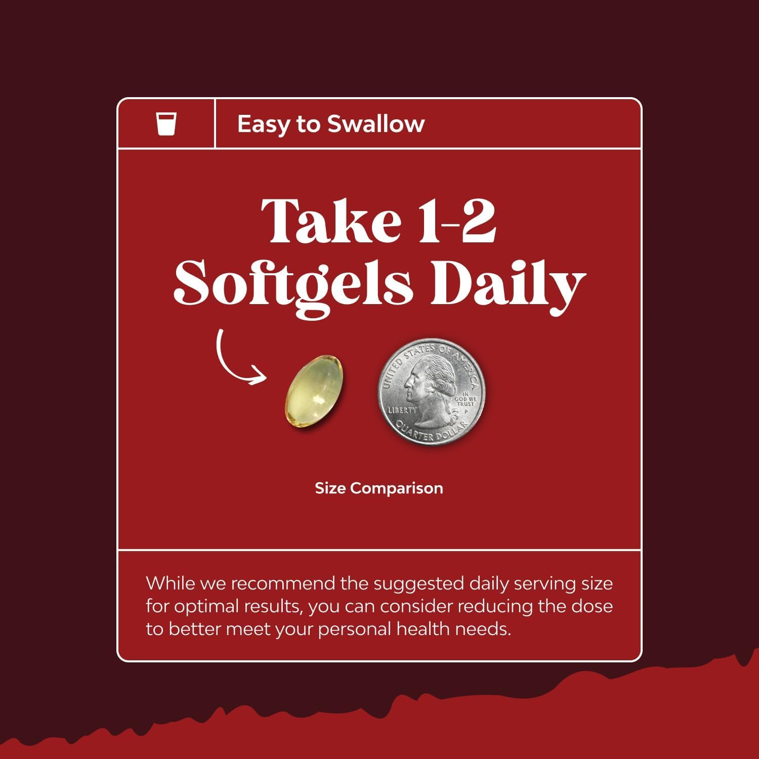Natures Craft daily-dose setup showing two softgels per serving
