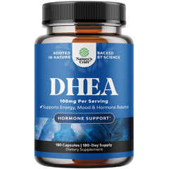 Natures Craft DHEA 100mg bottle ready for daily hormone balance and energy.