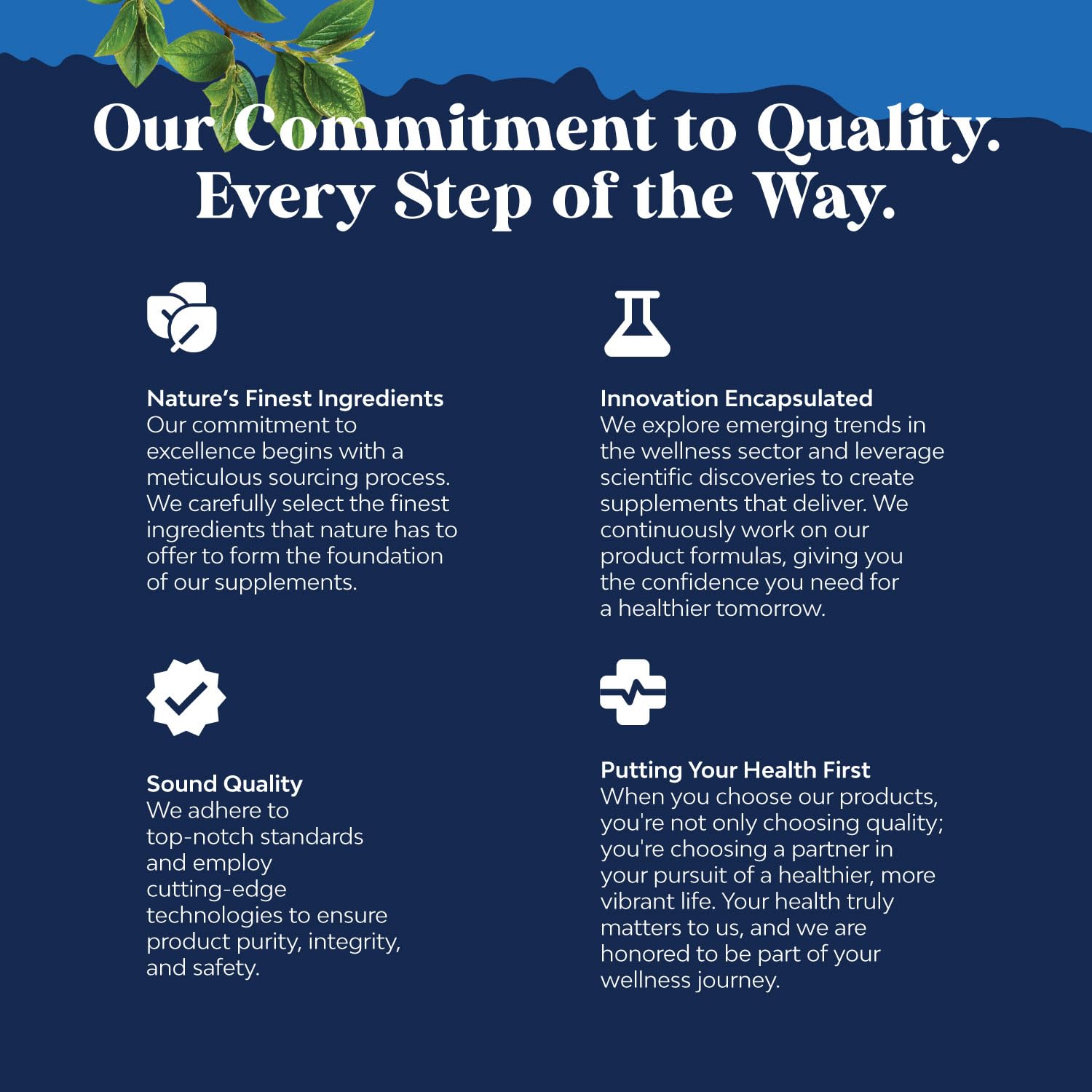 Third-party lab test seal confirming potency and purity of DHEA.
