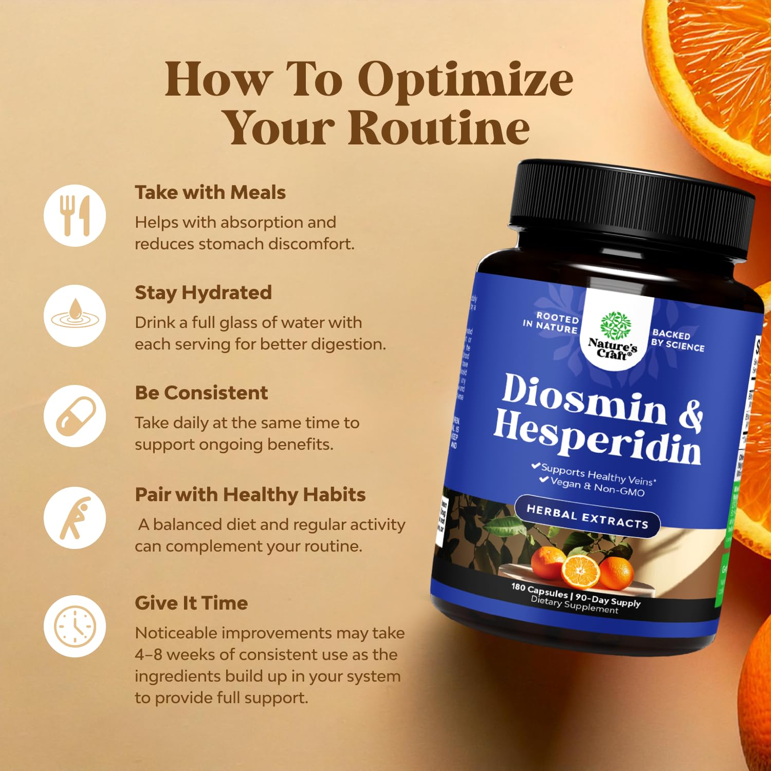Nature's Craft label highlights high potency citrus bioflavonoids
