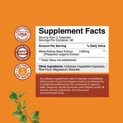 Natures Craft AMPK activator capsules on label for natural energy and metabolism support