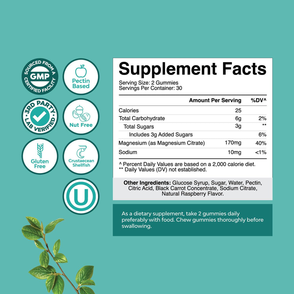 Natures Craft extra-strength gummies raspberry closeup supports relaxation before bed