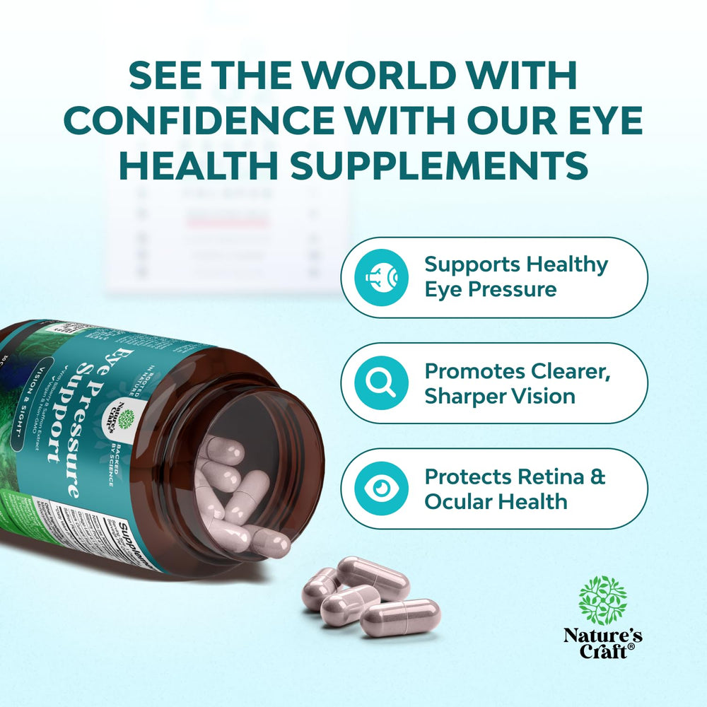 Natures Craft Eye Pressure Support bilberry extract ingredient for eye comfort.